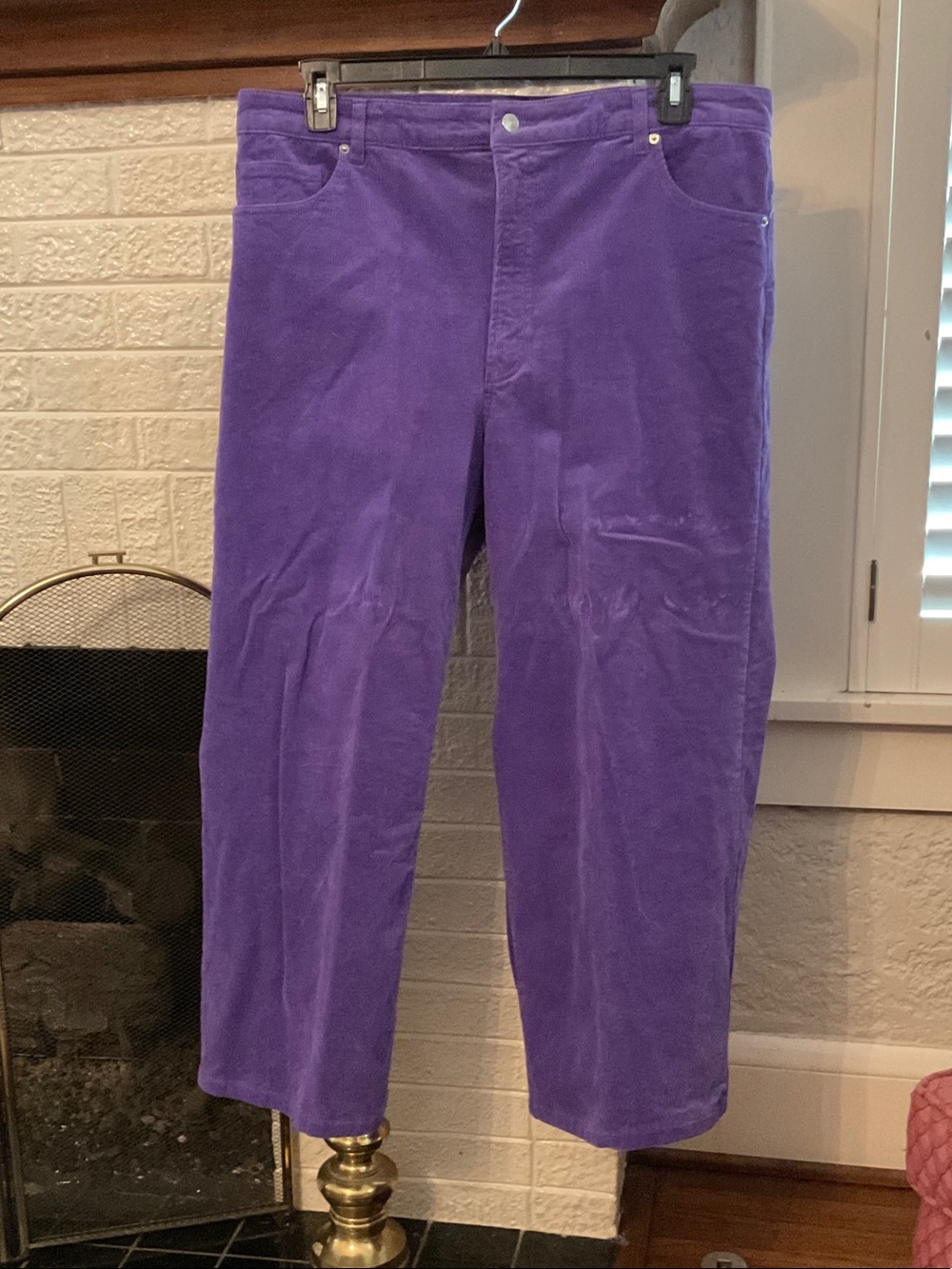 H&M Vibrant Wide Leg Purple Corduroy Women’s Jeans